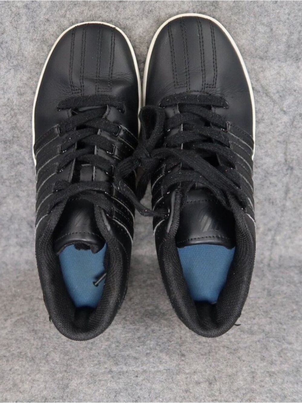 K Swiss Shoes Kids 4.5 Sneakers Active Casual Varsity Low Black Athletic Lace Up